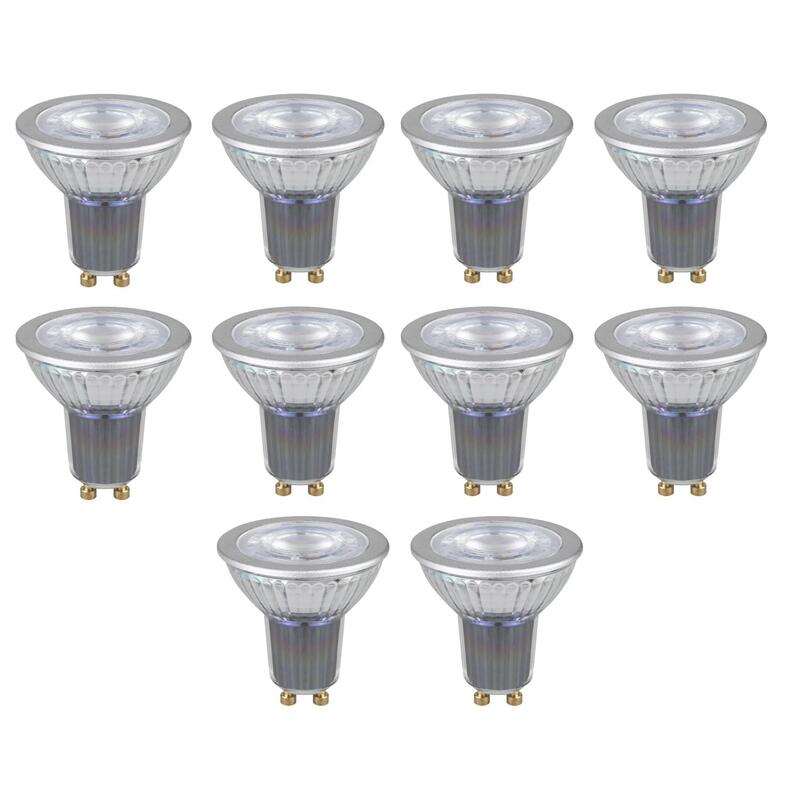 Osram GU10 Dimmable LED Bulb PAR16 9.6W Cool White 36D 750lm - Replaces 100W - Pack of 10