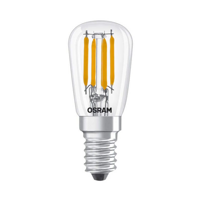 Osram E14 LED T26  Filament Clear 2.8W 827 300° beam angle Warm White, 250lm - Pack of 5