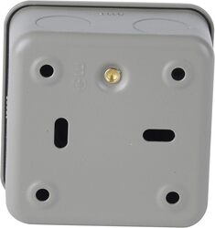 Schneider Electric Exclusive Metal clad - switched socket - 13 A - 230 V - 1 gang - grey - GMC131SS