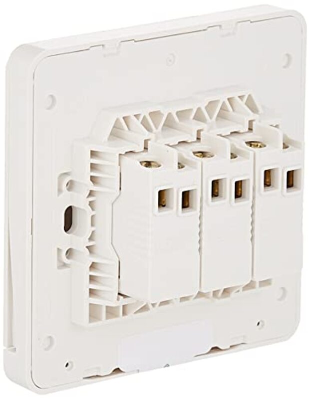 Schneider Electric Avataron White - 1-Way Plate Switch 3 Gang - 16Ax - White - Pack of 5