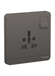 Schneider Electric AvatarOn 2P + 3P 16A Switched Socket 250V, E8315TS_DG, Dark Grey