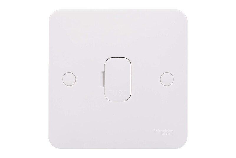 

Schneider Electric Lisse White Moulded - Unswitched Single Fused Connection Unit, 13A, GGBL5000S, White