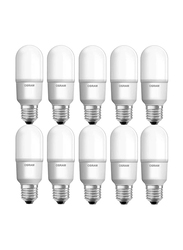 Osram Value Stick Lamp LED Bulb, 7W, E27, 10 Pieces, Warm White