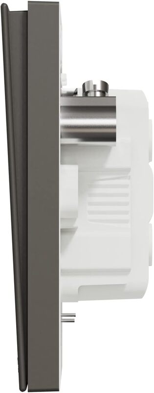 Schneider Electric Double Pole Switch with LED, AvatarOn C, 45A, 250V, 1 gang, dark grey - Pack of 3