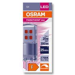 Osram G4 LED PIN lamp 12V Dimmable 320 ° 2W Warm White 2700K