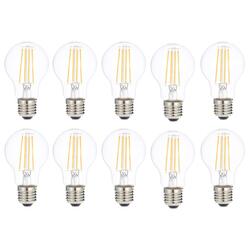 Osram E27 LED bulb Cool White Clear Filament Value Classic A60 7.5W/840 - Pack of 10