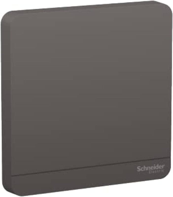 Schneider Electric AvatarOn, blank plate, 1 gang, Dark grey (Model Number-E8330X_DG) - Pack of 3