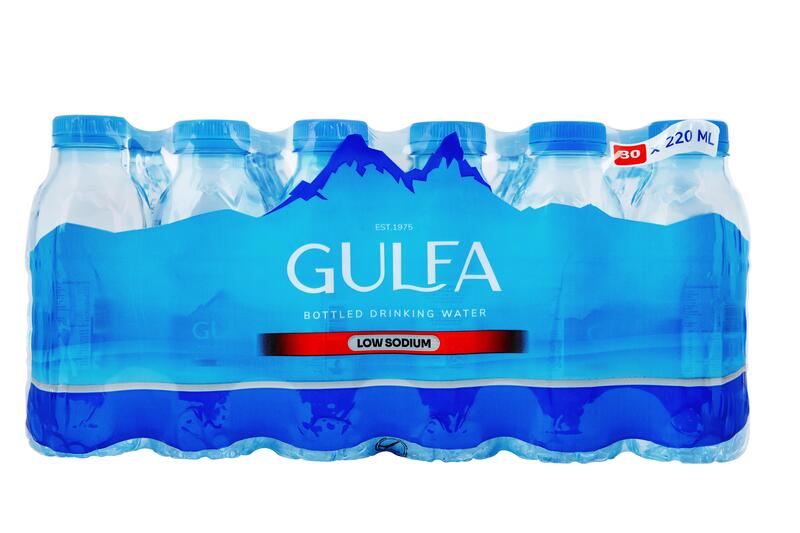 Gulfa Low Sodium Bottled Drinking Water, 220 ml, 30 bottles