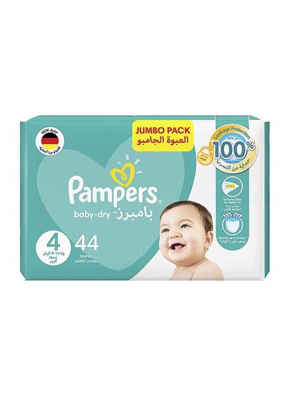 

Pampers Baby-Dry Diapers, Size 4, Junior, 9-14 kg, Jumbo Pack, 44 Count