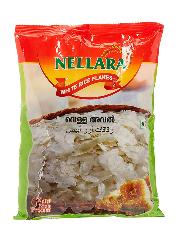 Nellara White Rice Flakes, 500g