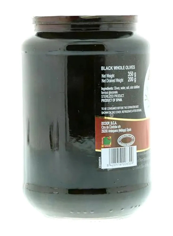 Acorsa Whole Black Olives, 350g