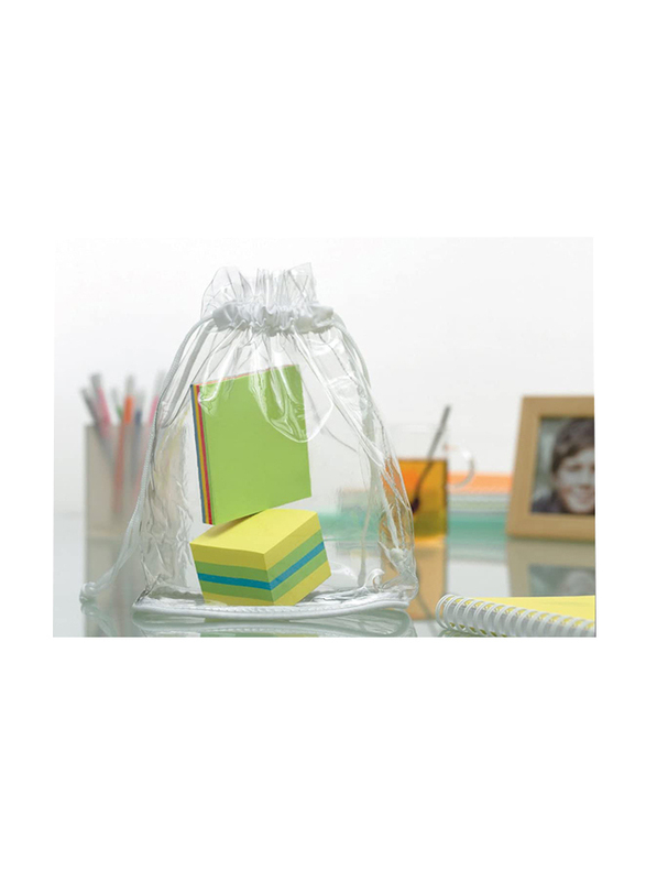 3M Post-it Mini Cube Sticky Notes, 51mm Square, 400 Sheets, Multicolour