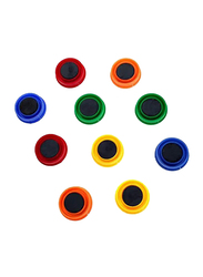 Smiley Magnetic Button for Whiteboards, 10 Piece, Multicolour
