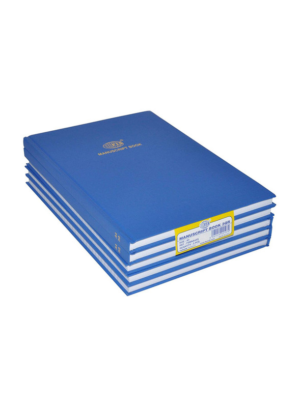 FIS Manuscript Single Ruled Notebooks, 5 x 144 Sheets, A4 Size
