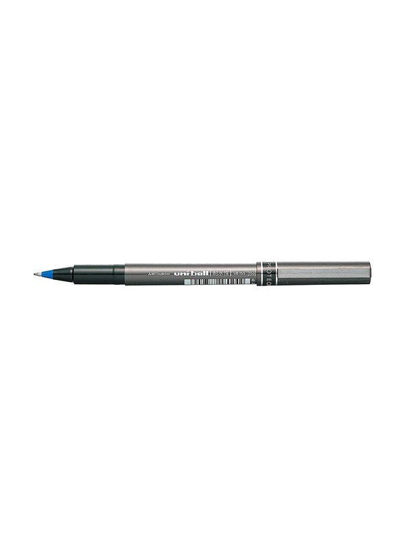 Uniball 12-Piece Micro Deluxe Rollerball Pens, UB155, Blue