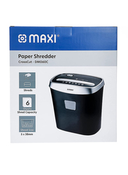 Maxi Cross Cut Paper Shredder, Black