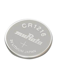 Murata CR1616 3V Lithium Battery, 5 Pieces, Silver