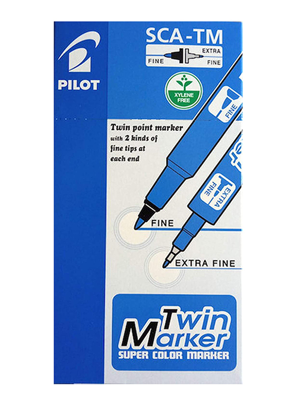 Pilot Tween Marker Set, 12-Piece, Blue