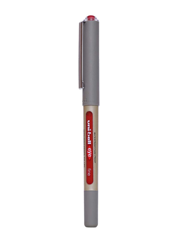 Uniball 12-Piece Eye Fine Ballpoint Pen Set, 0.7mm, Red