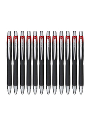 Uniball 12 Pieces Jetstream SXN-210 RT Ballpoint Pens, 1mm, Red