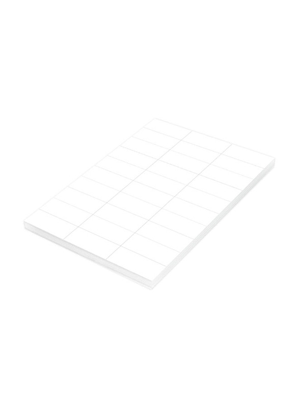 اف اي اس ملصق متعدد الأغراض، 30 × 100 ورقة، مقاس A4، أبيض