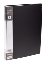 Maxi Display Book, 60 Pockets, Black