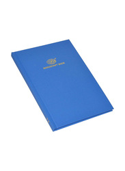 FIS Manuscript Books, 8mm Single Ruled, 96 Sheets, A5 Size, 5 Pieces, Blue
