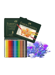 Faber-Castell Polychromous Colour Pencil Set, 24 Pieces, Multicolour