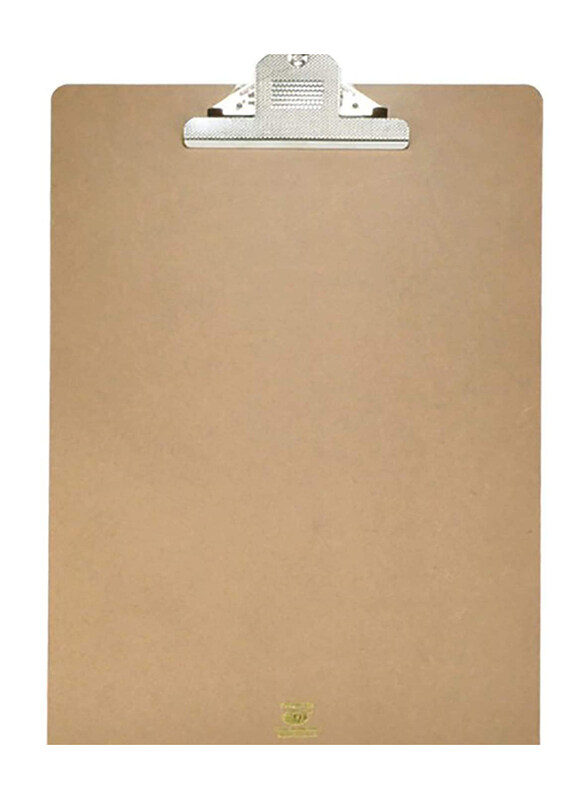 

FIS Wooden Jumbo Clip Board, Brown