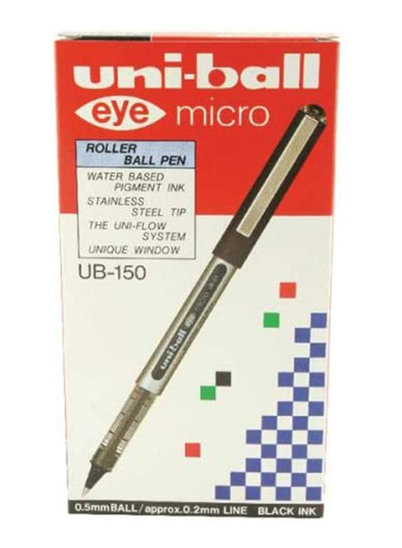 Uniball Eye Micro Rollerball Pen, UB150, Black