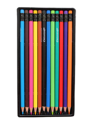 Constantino Color Pencils Set with Eraser, 12 Pieces, Multicolour