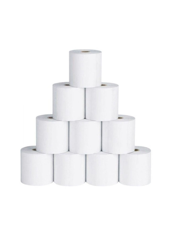 Oscar Thermal Pos Paper Rolls, 10 Pieces, White