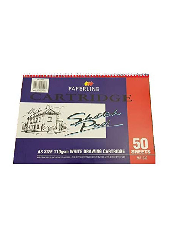 

Paperline Sketchpad Sketch Book, A3 Size, 110 GSM, White