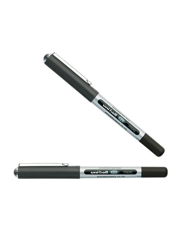 Uniball 2-Piece Eye Micro Rollerball Pen Set, 0.5mm, UB-150, Black