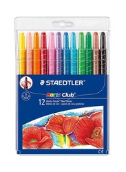 Staedtler Noris Club Wax Twister Crayons, 12 Piece, 221Nwp12, Multicolour
