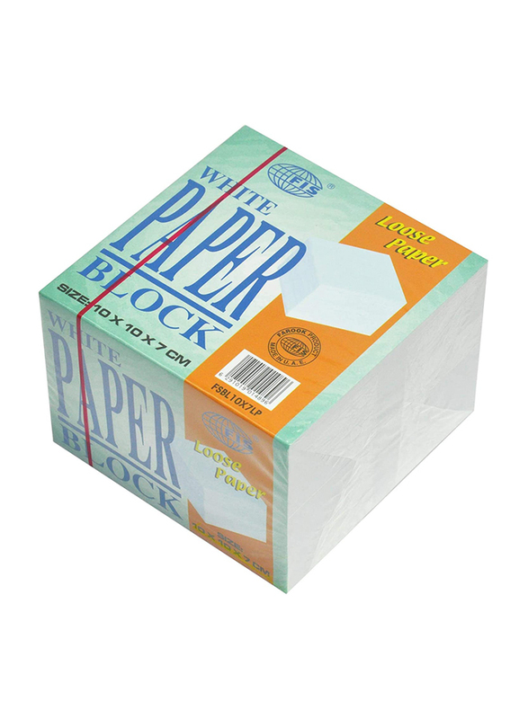 

FIS Paper Blocks, 10 x 10 x 7 cm, White