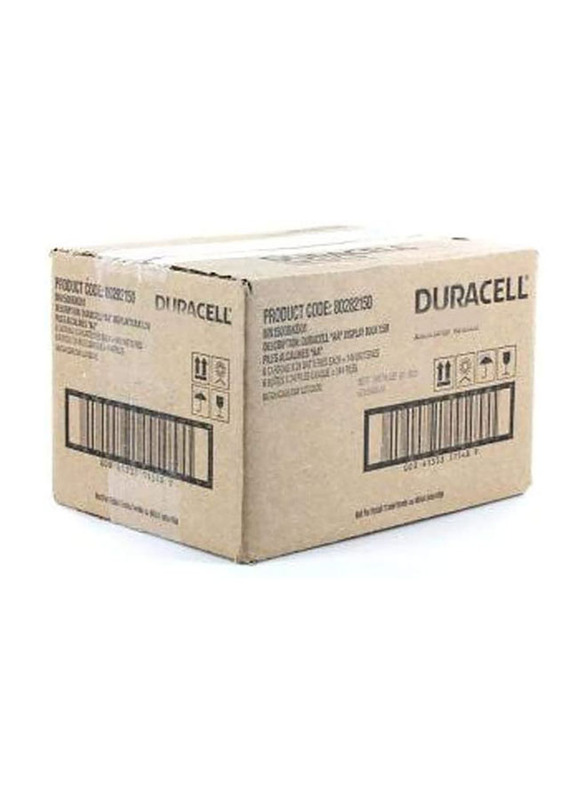 Duracell AA Alkaline Batteries, 2 Batteries x 12 Cards, Black/Brown