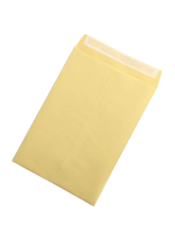 Paperline Kraft Pocket Peal & Seal Envelop, A4 Size, 50-Pieces, Brown