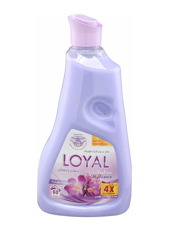 

Loyal Purple Fashion Concentrated Liquid Fabric Softener & Freshener, 1.5 Liters