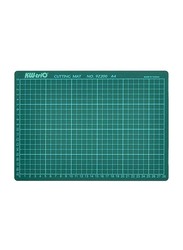 KW-Trio 9Z200 A4 Double-Sided Cutting Mats with Grid, Green