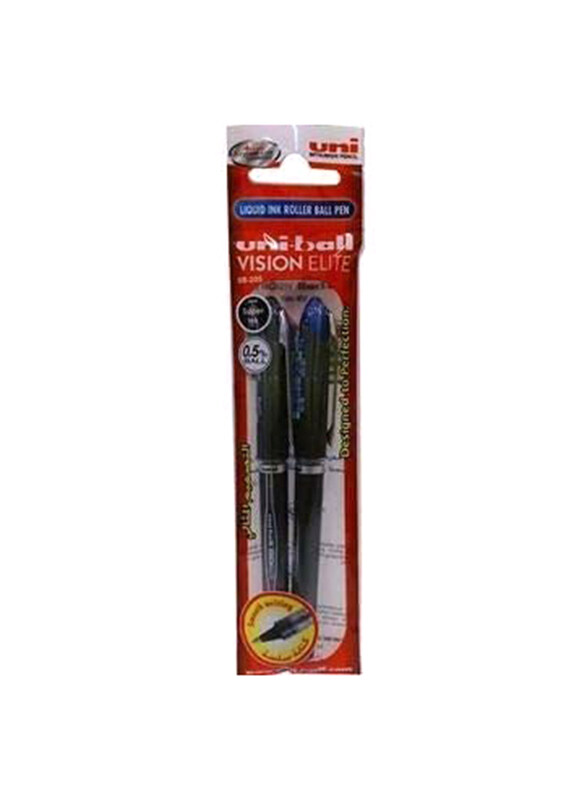 

Uniball 2-Piece Vision Elite Rollerball Pen, 0.5mm, Blue