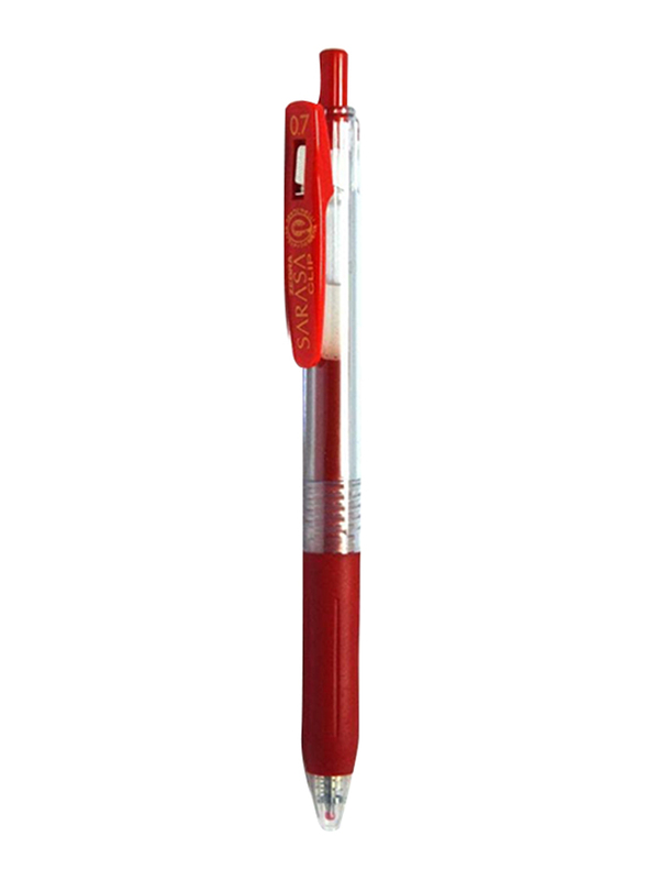 Zebra 12-Piece Gel Ink Rollerball Pen Set, 0.7mm, Red