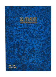 Maxi Register Book, 96 Sheets, 60 GSM, A4 Size, Blue