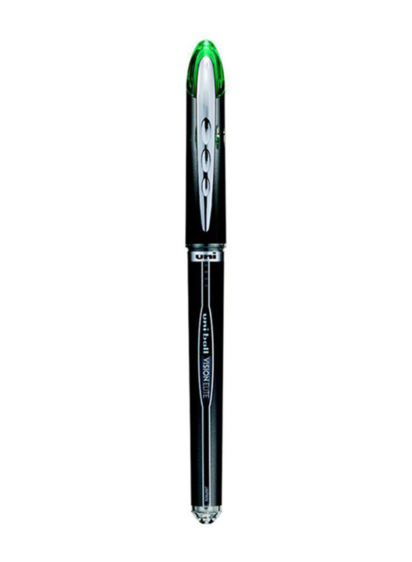 Uniball 12-Piece Vision Elite Rollerball Pen Set, 0.5mm, Green
