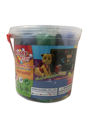 Kiddy Clay 6 Colors Modelling Clay with 3 Molds, 1Roller & 1T Set, Multicolour