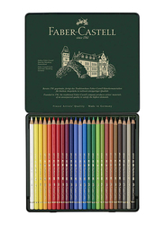 Faber-Castell Polychromous Colour Pencil Set, 24 Pieces, Multicolour