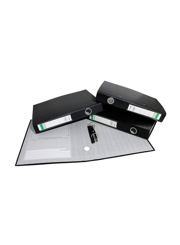 Alba Rado Box File Folder Set, A4 size, 10-Piece, Black