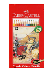 Faber-Castell 12-Piece Classic Color Pencil Set, Multicolour