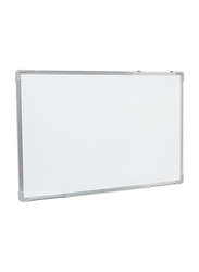 Deli Office Dry Erase Whiteboard with Aluminum Frame, 90 x 60cm, White