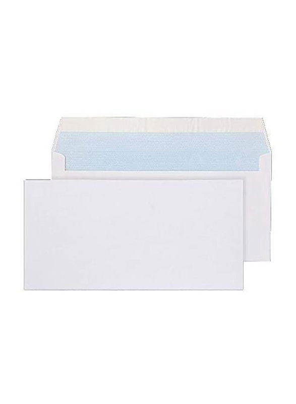 Paper Envelope, 115 x 225mm, 50 Pieces, White